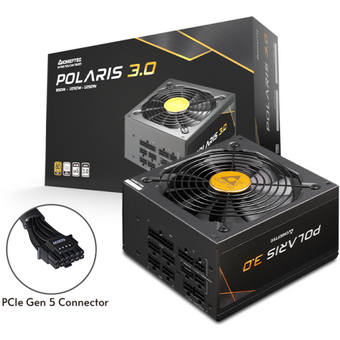  Блоки питания Chieftec Polaris 3.0 PPS-850FC-A3 (ATX 3.0, 850W, 80 Plus Gold, Active PFC, Full Cable Management, Gen5 PCIe) Retail 