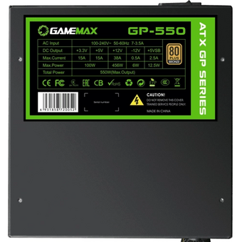  Блок питания GameMax GP-550 ATX 550W 