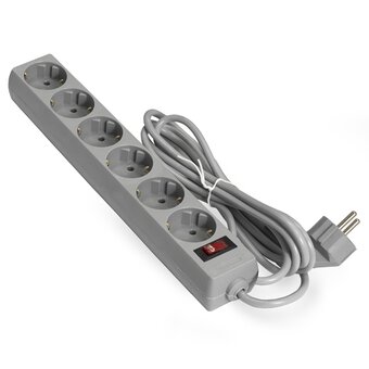  Сетевой фильтр ExeGate SP-6-3G (EX119392RUS) 6 розеток, 3м, евровилка, серый 