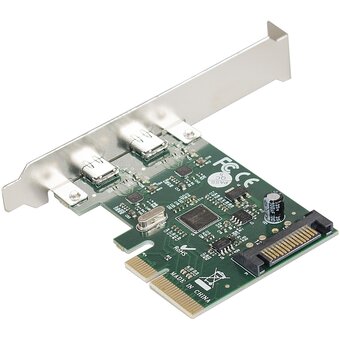  Контроллер ExeGate EXE-313 EX283715RUS (PCI-E x4 v3.0, 2*USB3.1 Gen2 Type-C ext., скорость до 10 Гбит/с, разъем доп.питания, ASMedia Chipset ASM1142) 