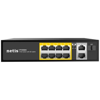  Коммутатор NETIS P110GH 10/100M 10Port 8POE+2XGE+SFP 