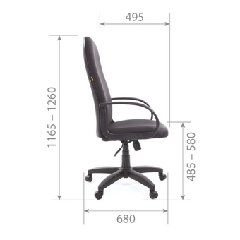  Кресло Chairman 279 JP15-1 (1138104) черно-серый 