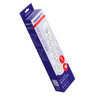  Сетевой фильтр Ippon BK-6-EU-5-16-W (5м 6 розеток белый) 