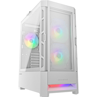  Корпус Cougar Airface RGB White, 2х140мм + 1x120mm ARGB Fan, ARGB Fan Hub, без БП, белый, ATX 