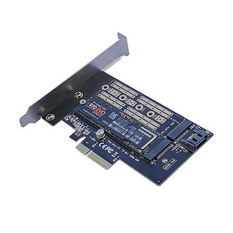  Адаптер AgeStar AS-MC02 PCI-E для M.2 SATA SSD+M.2 NVME SSD Card 