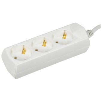  Удлинитель IEK У03 Generica (WYP10-10-03-07-Z-G) 3 места 2P PE/7м 