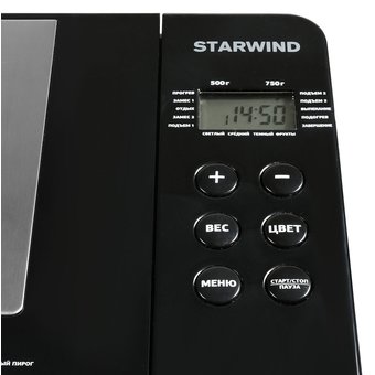  Хлебопечь Starwind SBR4163 черный/серебристый 