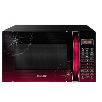  Микроволновая печь Scarlett SC-MW9020S04D черный/вишневый 