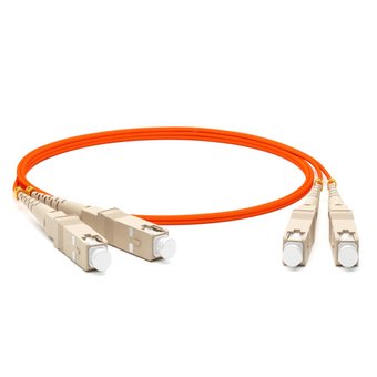  Патч-корд Hyperline FC-D2-50-SC/­PR-SC/­PR-H-2M-LSZH-OR MM 50/­125, SC-SC, 2.0 мм, duplex, LSZH, 2 м 