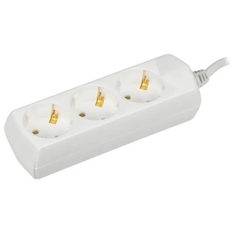  Удлинитель IEK У03 Generica (WYP10-10-03-D15-Z-G) 3 места 2P PE/1,5м 