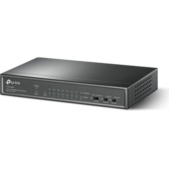  Коммутатор TP-LINK TL-SF1009P 9-port 10/100Mbps unmanaged switch with 8 PoE+ ports, compliant with 802.3af/at PoE 