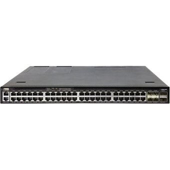  Коммутатор Edge-corE AS4630-54PE (4630-54PE-O-AC-F), 48-Port GE RJ45 port PoE++, 4x25G SFP+, 2 port 100G QSFP28 for stacking 