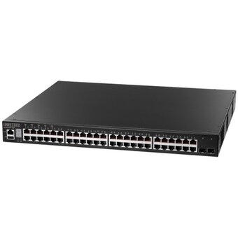  Коммутатор Edge-corE (ECS4620-52P) 48 x GE + 2 x 10G SFP+ ports + 1 x expansion slot L3 Stackable Switch, 1 x RJ45, 1 x USB-A 
