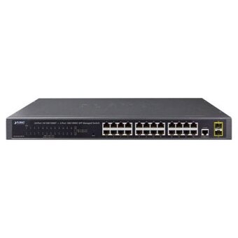  Коммутатор Planet GS-4210-24T2S IPv4/IPv6, 24-Port 10/100/1000Base-T + 2-Port 100/1000MBPS SFP L2/L4 SNMP 