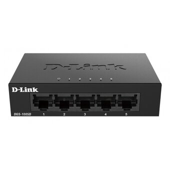  Коммутатор D-Link DGS-1005D/J2A неуправляемый с 5 портами 10/100/1000Base-T 