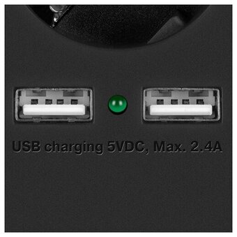  Сетевой фильтр SVEN SF-05LU (SV-018832) 1,8 м (5 евро розеток,2*USB(2,4А)) черный 