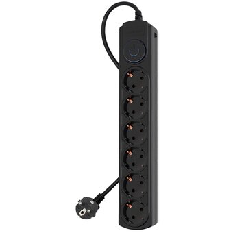  Сетевой фильтр Ippon BK-6-EU-3-10-B (3м 6 розеток черный) 