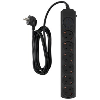  Сетевой фильтр Ippon BK-6-EU-3-10-B (3м 6 розеток черный) 