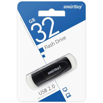  USB-флешка SMARTBUY Scout (SB032GB2SCK) UFD 2.0 032GB Black 