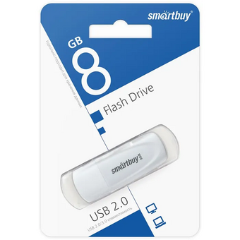  USB-флешка SMARTBUY Scout (SB008GB2SCW) UFD 2.0 008GB White 