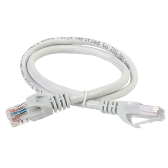  Патч-корд ITK PC01-C5EUL-10M кат.5E UTP LSZH 10м серый 