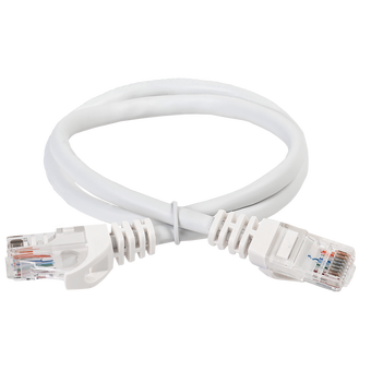  Патч-корд ITK PC08-C5EUL-3M кат.5E UTP LSZH 3м белый 