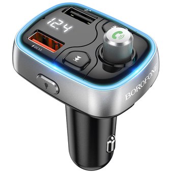  АЗУ Bluetooth FM трансмиттер Borofone BC32 Sunlight, black 