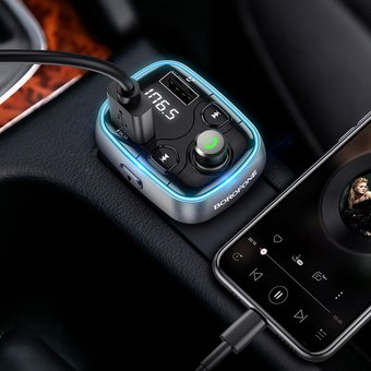  АЗУ Bluetooth FM трансмиттер Borofone BC32 Sunlight, black 