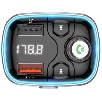  АЗУ Bluetooth FM трансмиттер Borofone BC32 Sunlight, black 