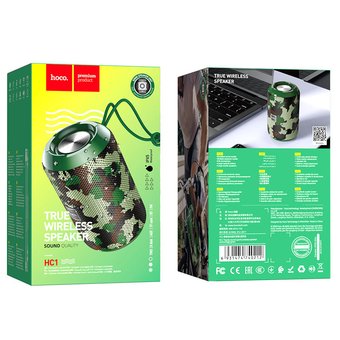  Портативная колонка Hoco HC1 Trendy sound sports, camouflage green 