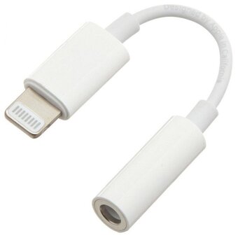  Аудио-кабель Apple A1749 (190198001795) Lightning to 3.5 mm jack (белый) 