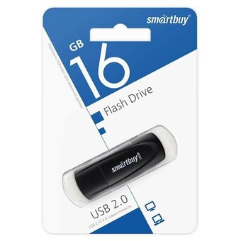  USB-флешка SMARTBUY Scout (SB016GB2SCK) UFD 2.0 016GB Black 