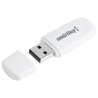  USB-флешка SMARTBUY Scout (SB064GB2SCW) UFD 2.0 064GB White 