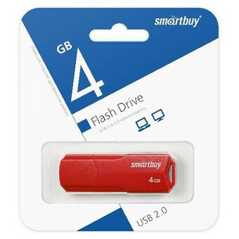  USB-флешка SmartBuy Clue (SB4GBCLU-R) USB 4GB Red 