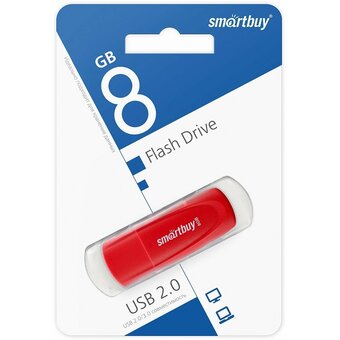  USB-флешка SMARTBUY Scout (SB008GB2SCR) UFD 2.0 008GB Red 