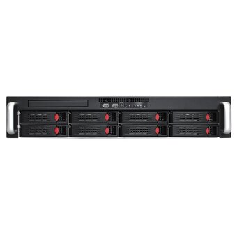  Корпус ExeGate Pro 2U550-HS08 EX293178RUS RM 19", высота 2U, глубина 550, БП 1U-900ADS, 8xHotSwap, USB 