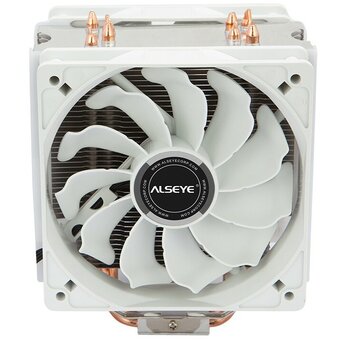  Кулер Alseye S120D-W Universal, TDP 135W, 2x120Fan, 4 heat pipe, White, PWM, RTL 