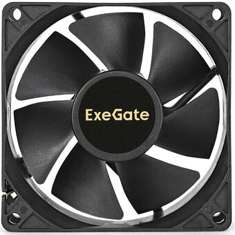  Вентилятор ExeGate EX08025S2P (EX294047RUS) 80x80x25 мм, Sleeve bearing (подшипник скольжения), 2pin (разъем 2.54; для блоков питания ATX), 2200RPM 