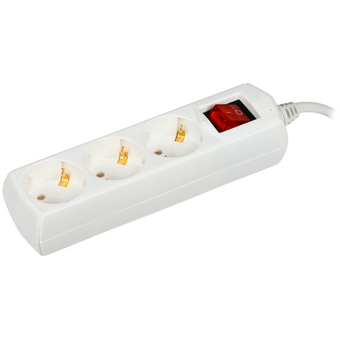  Удлинитель IEK У03В Generica (WYP10-10-03-03-ZK-G) 3 места 2P PE/3м 