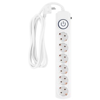  Сетевой фильтр Ippon BK-6-EU-3-16-W (3м 6 розеток белый) 