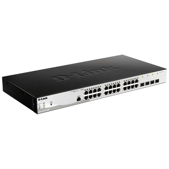 Коммутатор D-Link DGS-1210-28/ME/P/B2A, with 24 ports 10/100/1000Base-T and 4 ports 1000Base-X SFP 