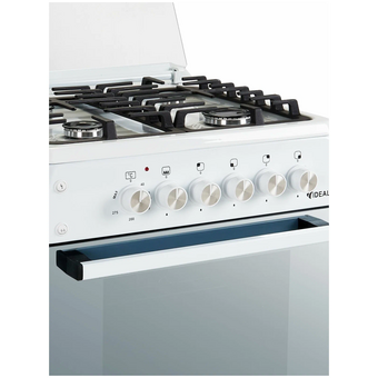  Кухонная плита IDEAL L280 c электродуховкой конвекция ГК чуг серый 