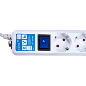  Сетевой фильтр Power Cube Pro (SPL(5+1)-16B-P-3м) 3.0 м, 16А/3,5кВт 
