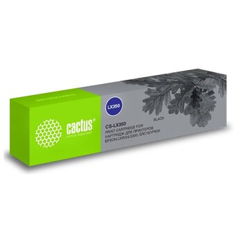  Картридж Cactus CS-LX350 матричный черный для Epson LX350/LQ350/ERC19/VP80K 
