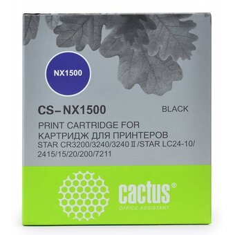  Картридж Cactus CS-NX1500 матричный черный для Star NX-1500/24xx/LC-8211 