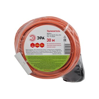  Удлинитель ЭРА UPx-1e-3x0.75-30m-IP44 (Б0046812) 1 розетка 30м 6А 