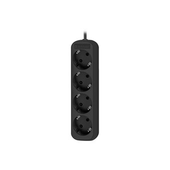  Удлинитель Defender M450 (99327) 5.0 м, 4 розетки, черный 