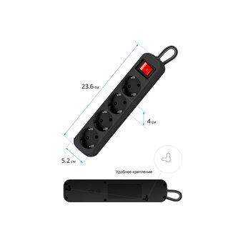  Удлинитель Defender G418 (99337) 1.8 м, 4 розетки 