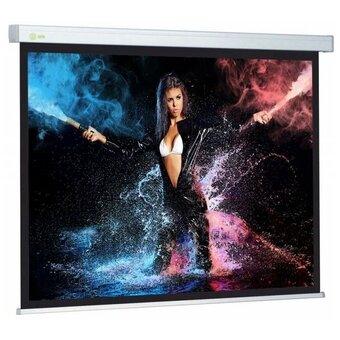  Экран Cactus CS-PSW-180X180-BK Wallscreen настенно-потолочный рулонный черный 