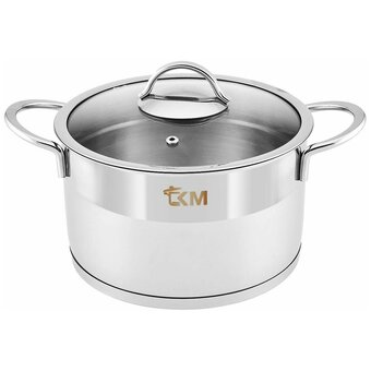  Кастрюля KM METAL Chef KM 1233 со стеклянной крышкой 3,7л 